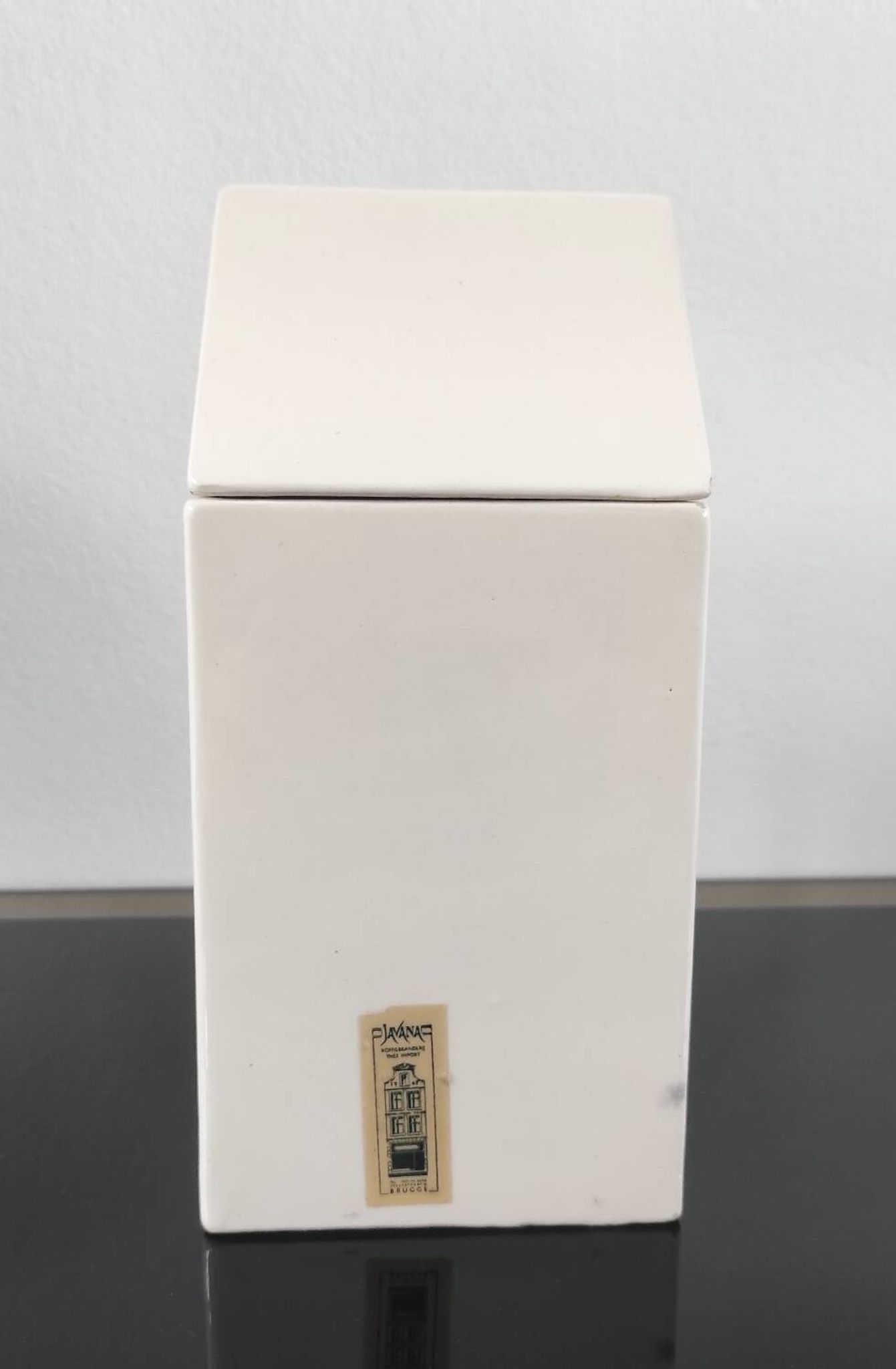 Vintage ceramic sugar box "Suiker"