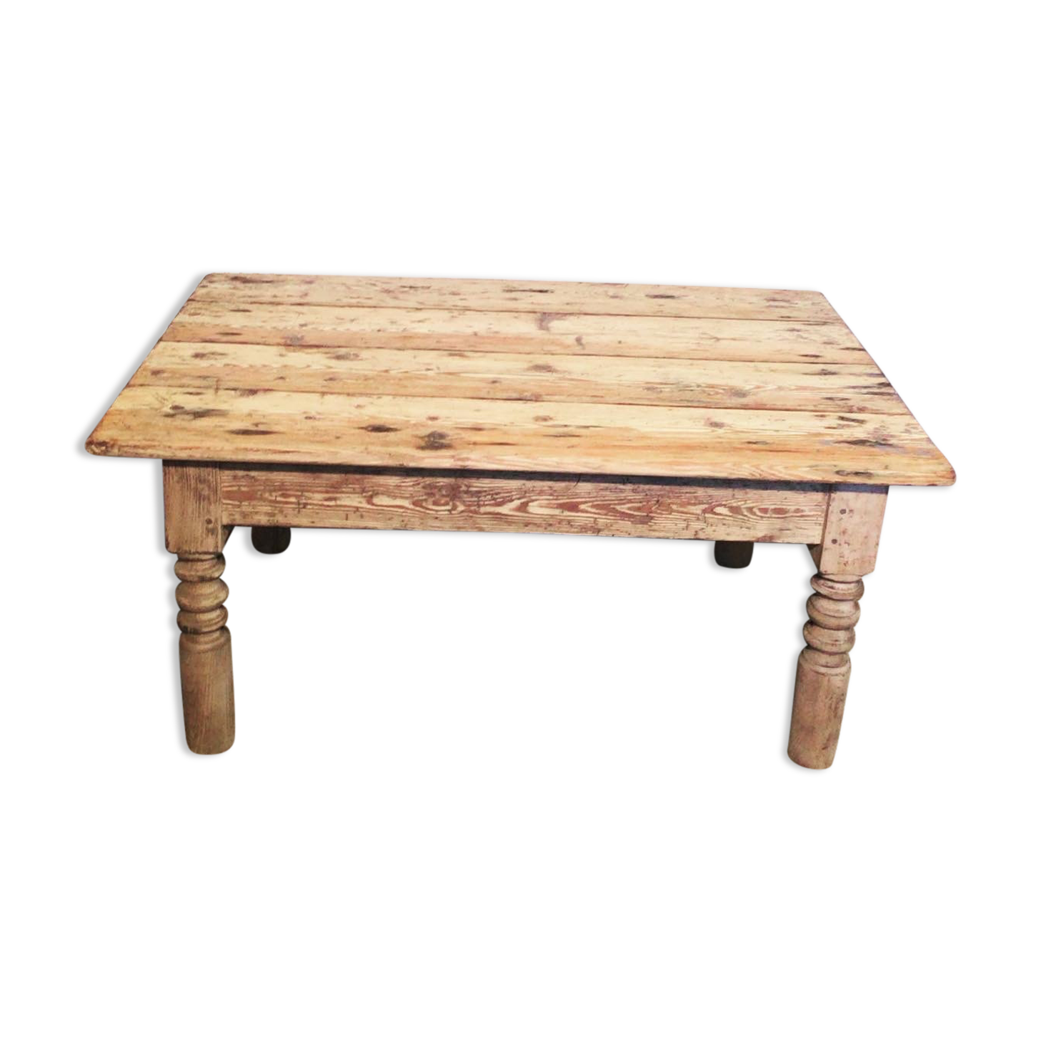 Solid wood coffee table