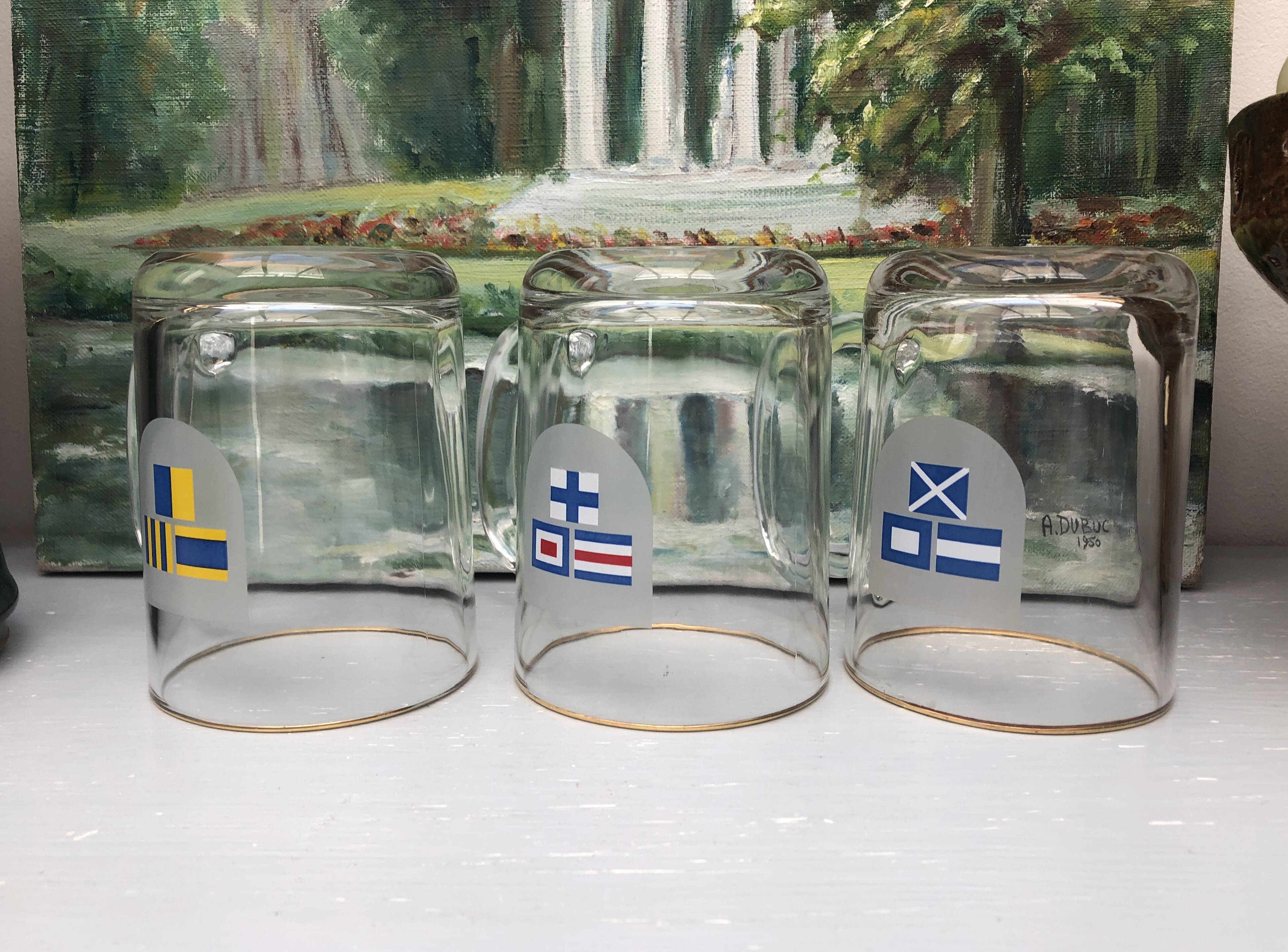 vintage flag beer mug shop