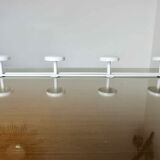 Coat rack in white lacquered metal 70s