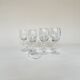 Set de 4 verres à eau et 4 verres à vin, verre tourbillonnant