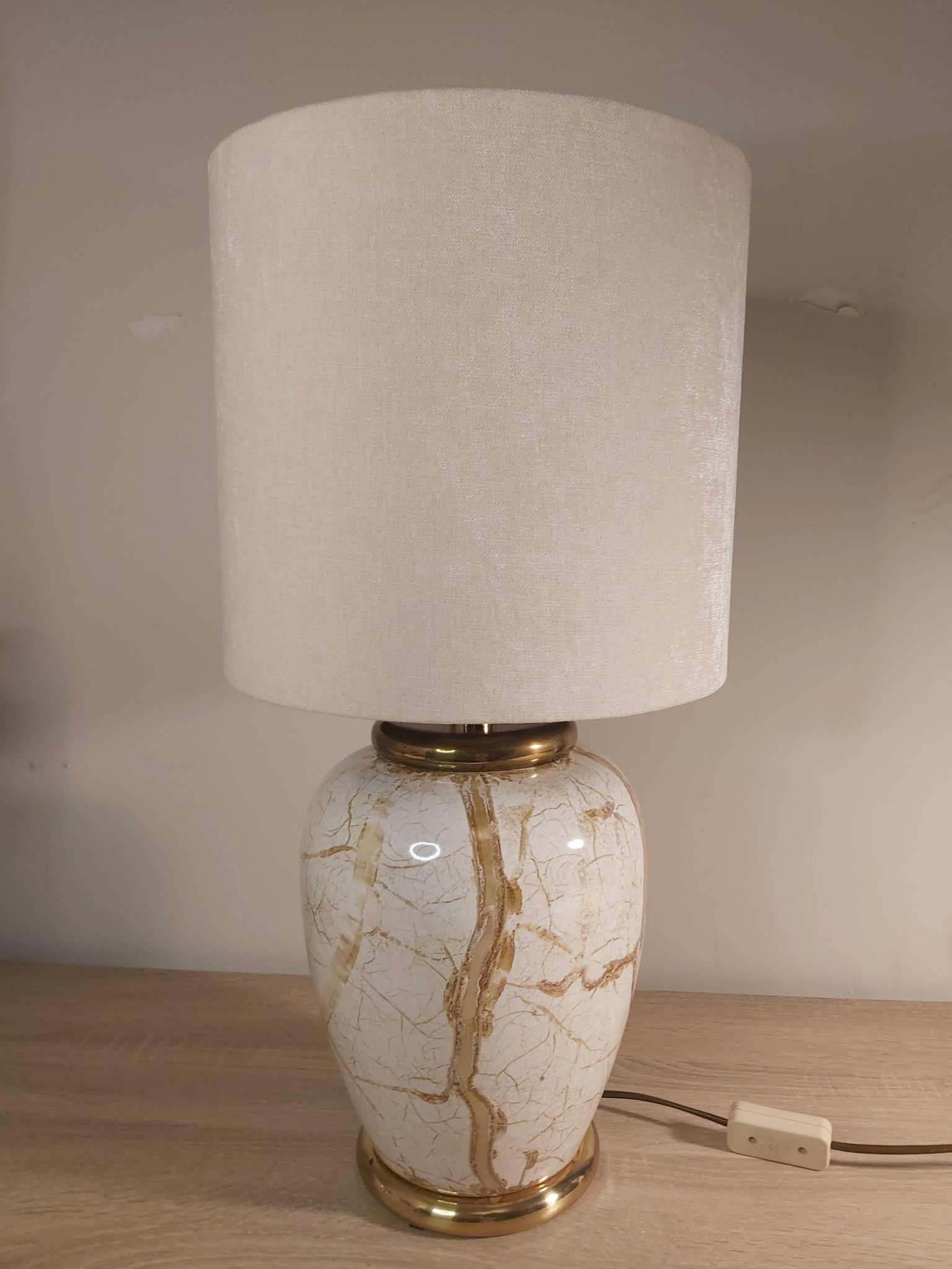 Lampe en céramique, années 1980