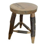 Round stool with pencil legs