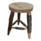Round stool with pencil legs