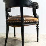 Leather office armchair 1920'