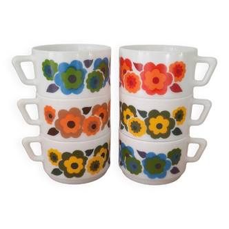 Arcopal lotus mugs