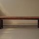 Large solid wood table, handcrafted.