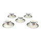 5 tasses à café, Vieux salins modèle Chevreuse