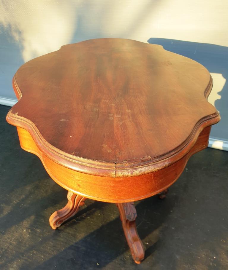 Napoleon III violin table with 2 drawers for inspired musician