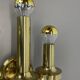 rare Brass tube "TORCH" Wall Light sconce by GAETANO SCIOLARI, Italy 1970s