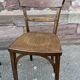 Paire de chaises de brasserie bois courbé
