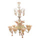 Large Venetian Pink Murano Glass Chandelier 1960’s