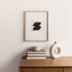 Painting on paper, Scandinavian style abstract illustration