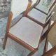 Table et ses 6 chaises vintage en orme, meubles design scandinave
