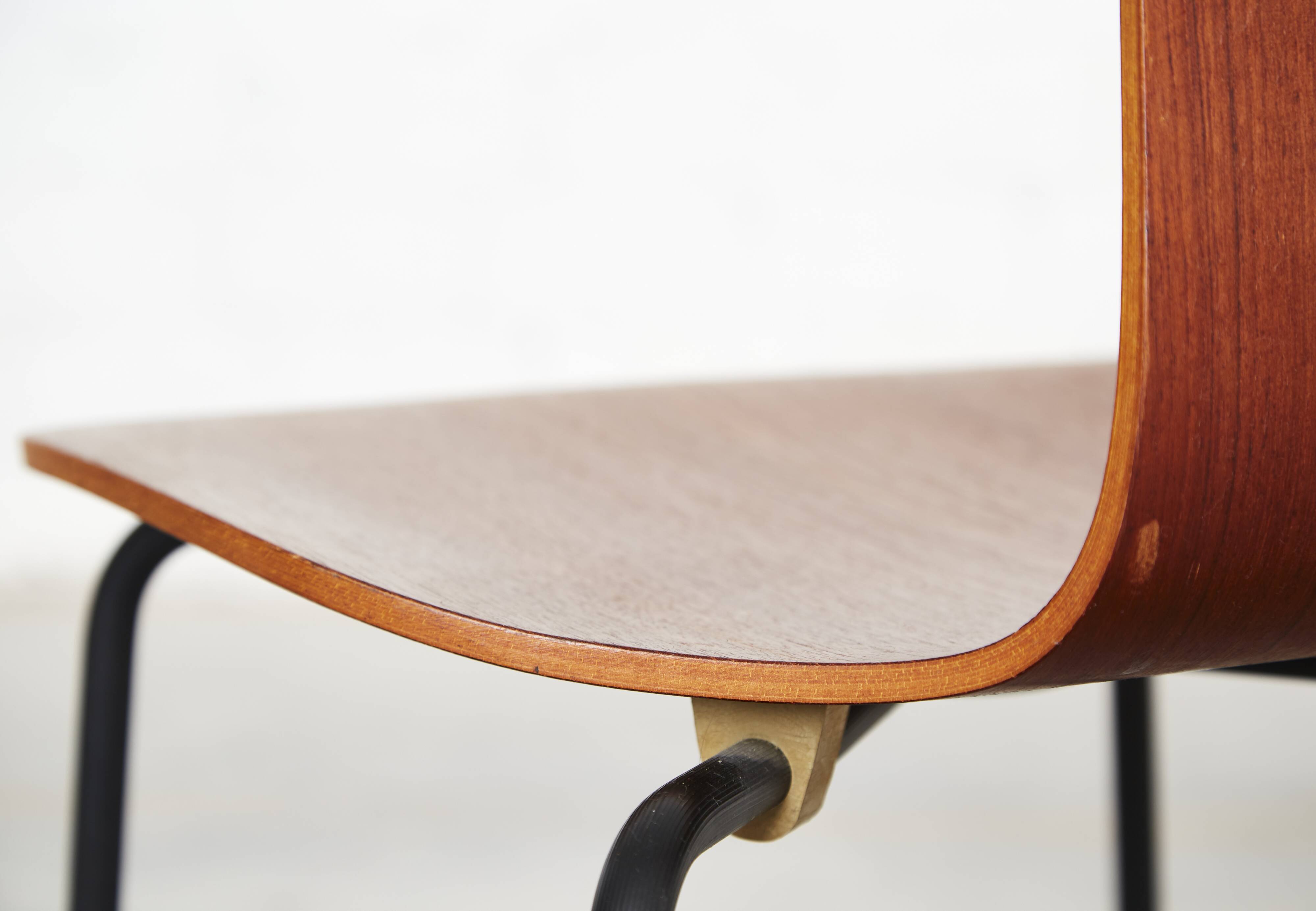 Chaise Hammer 3103 d'Arne Jacobsen pour Fritz Hansen I Ensemble de quatre