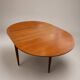 Large extendable French dining table in teak – 1960s