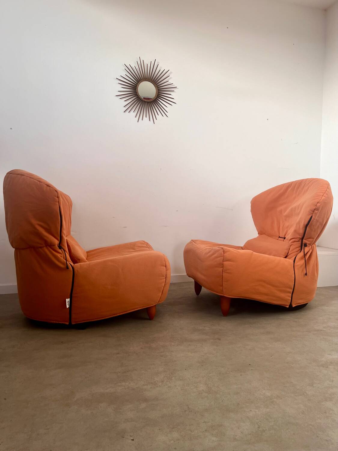 Chauffeuse Grand Modèle Cinna - Dossier Articulé - H82 X L114 X P104 Cm - Rouge