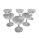 6 champagne glasses