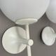 Set of Two white Ball Wall Lights by E. R. NEELE for Temde, Switzerland, 19