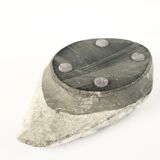 Free-form brutalist marble ashtray