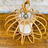 Vintage rattan pendant lamp