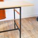 Formica, beech and black metal desk, Modernist Design, 1960