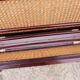 Folding magazine holder wood and caning by Cesare Lacca, made in Italy
