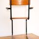Desk with bauhaus style tubular steel chair