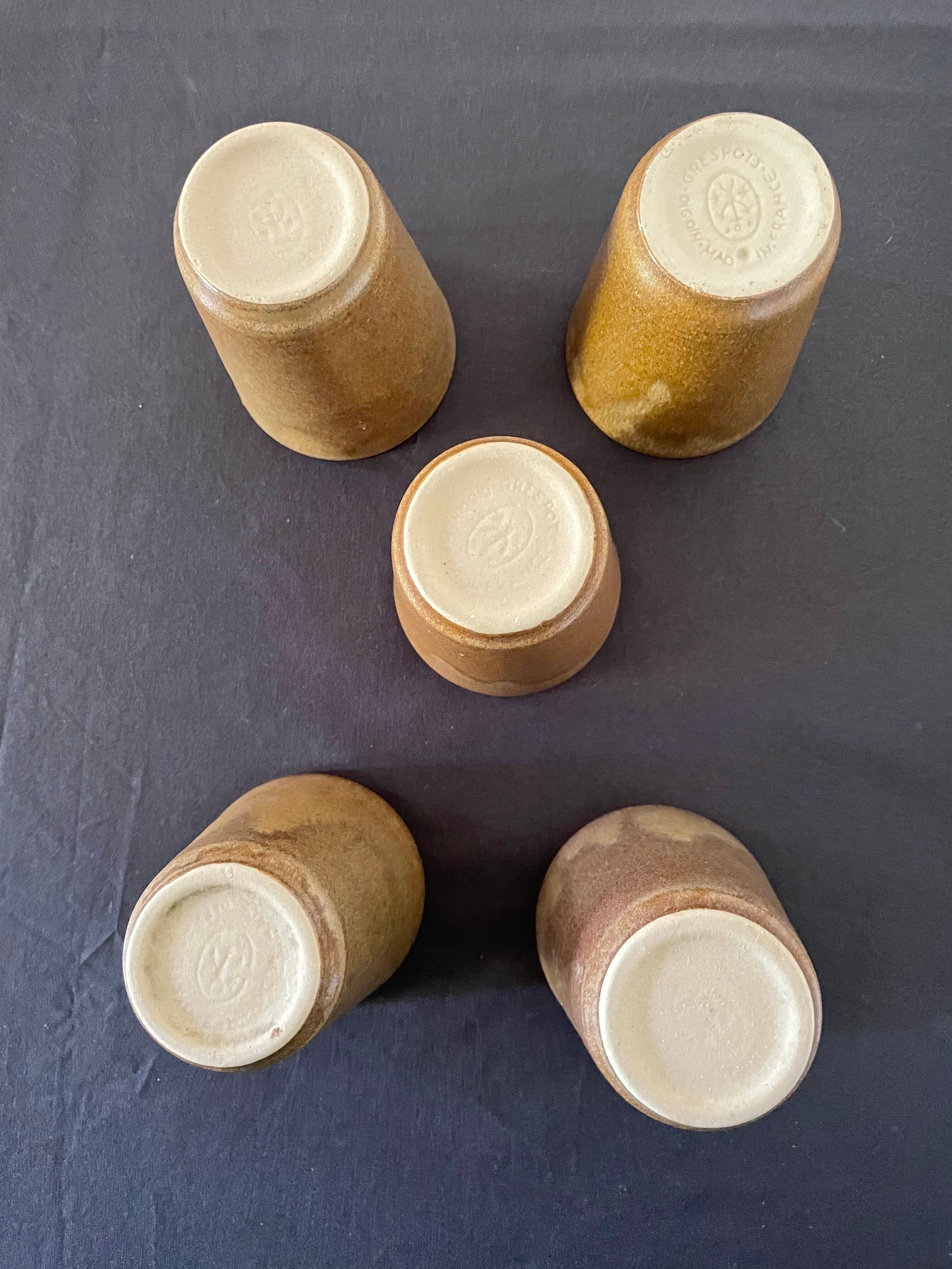 Digoin stoneware cups