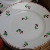 Set of 6 ceramic dessert plates