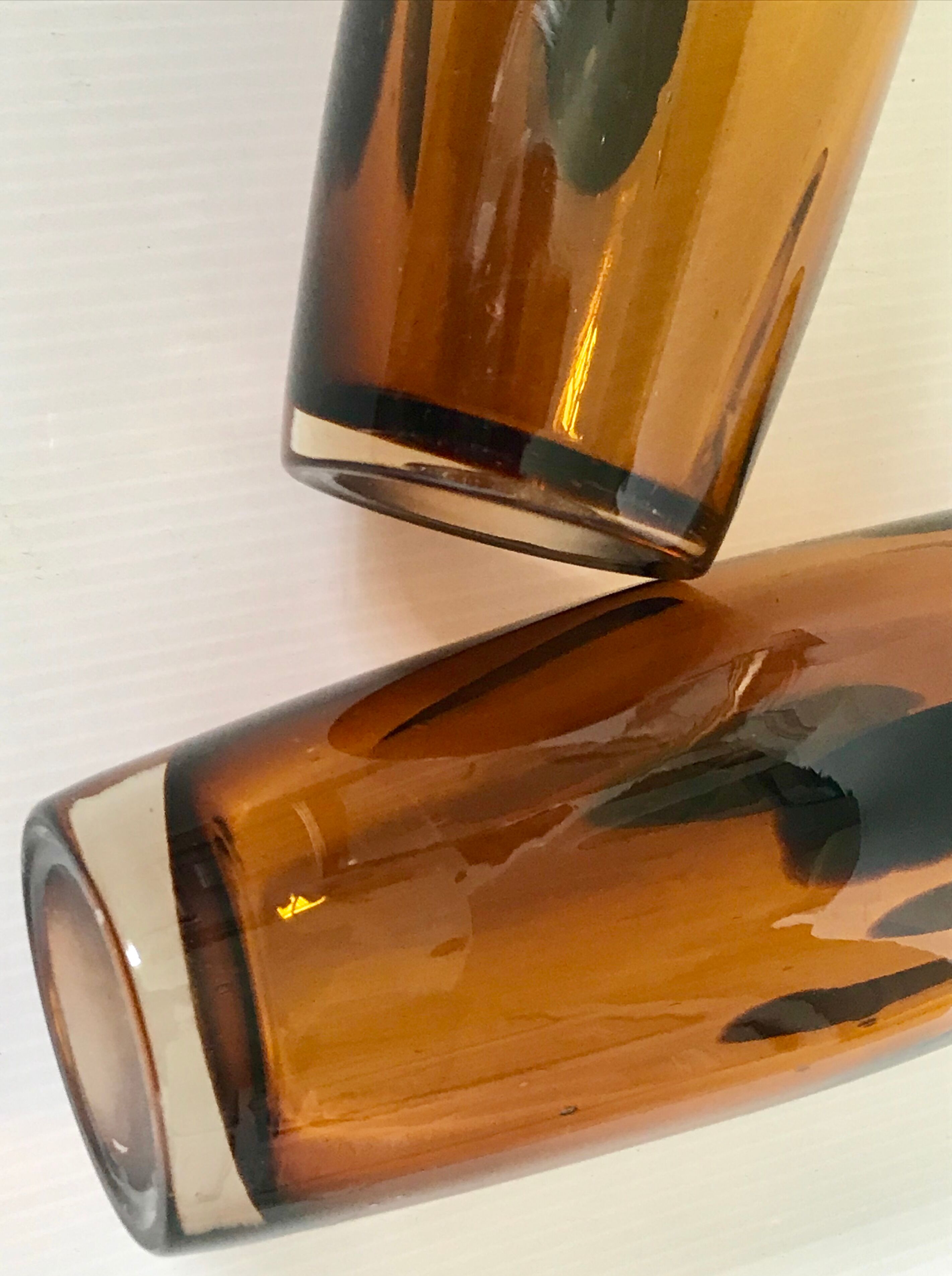 Paire de vases en verre de Murano Selency