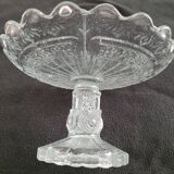 Glass fruit bowl