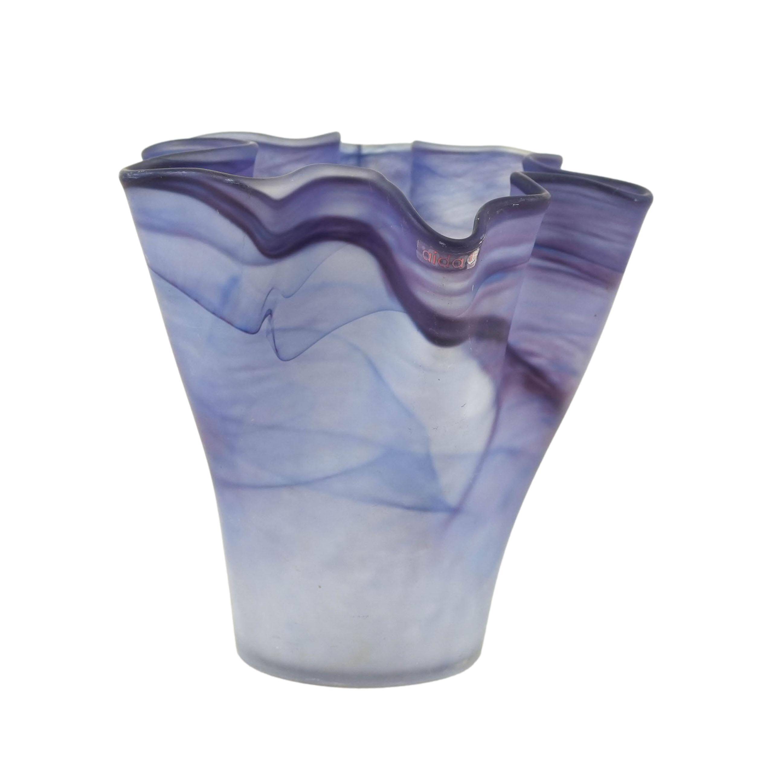 Purple tulip vase, Danish design, 1970s, made in Denmark