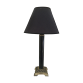 Lamp with brass foot