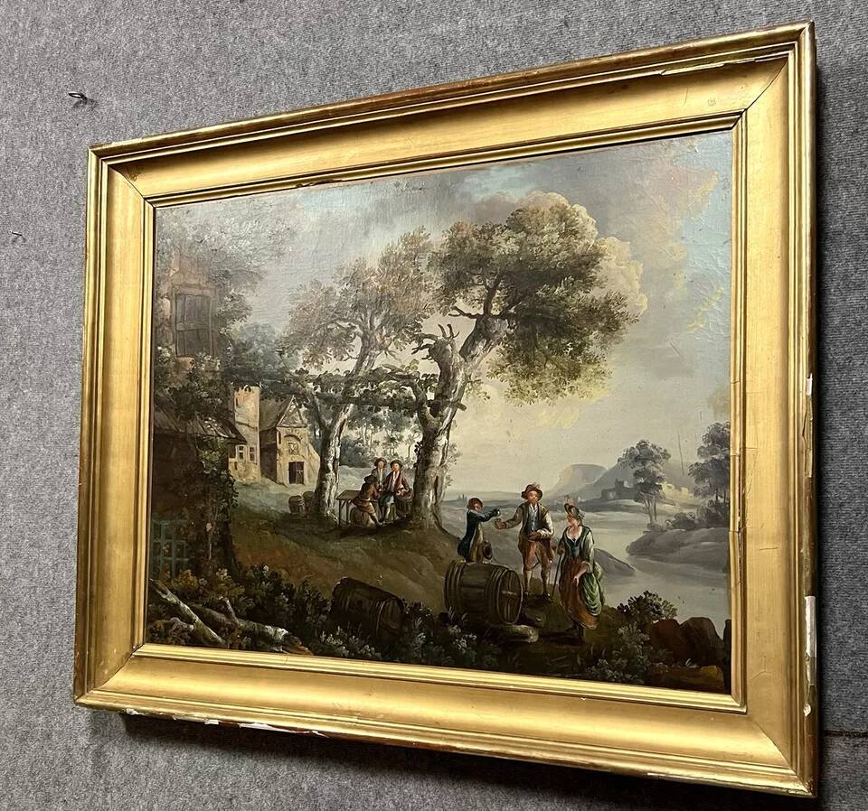 École Italienne vers 1800 : huile sur toile