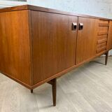 Vintage Scandinavian teak sideboard signed Eros, 60s