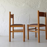 Swedish upholstered dining chairs 1960s.