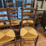 Set of 5 Picardy dining room chairs