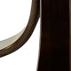 Vintage round coffee table in rosewood veneer, 60s design