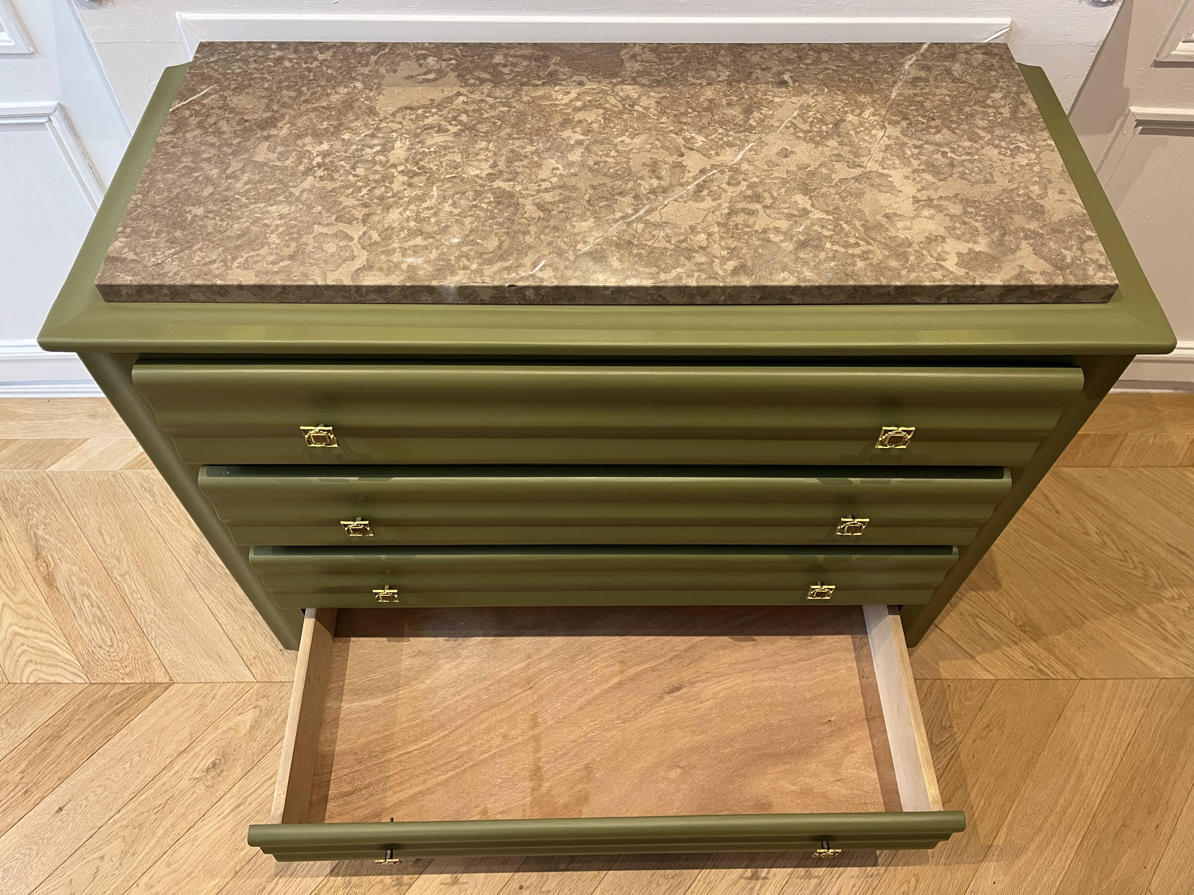 Art Deco marble commode