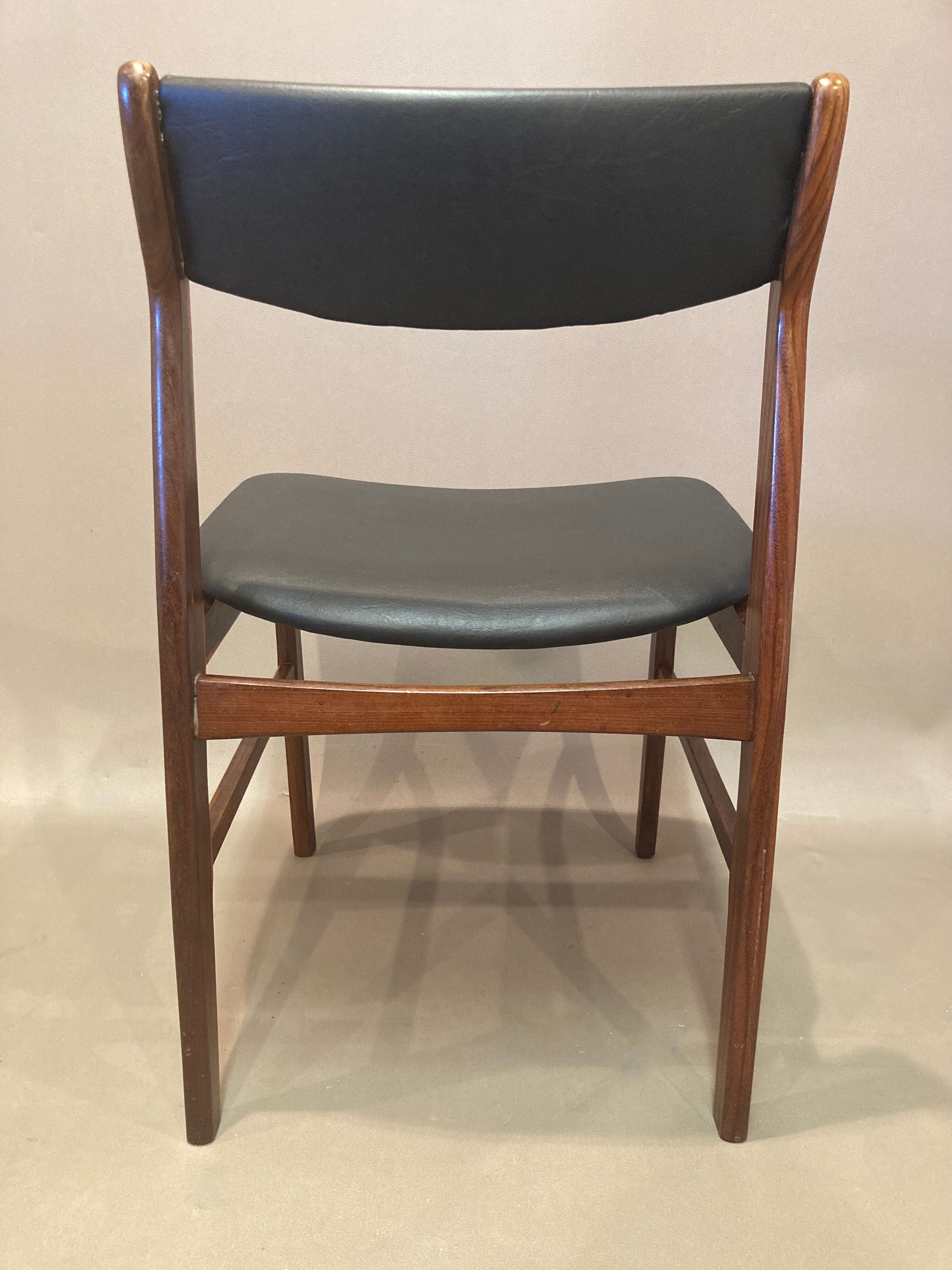 Set of 4 chairs "Scandinavian design" 1950.