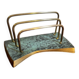 Letter holder in brass from the 1950s