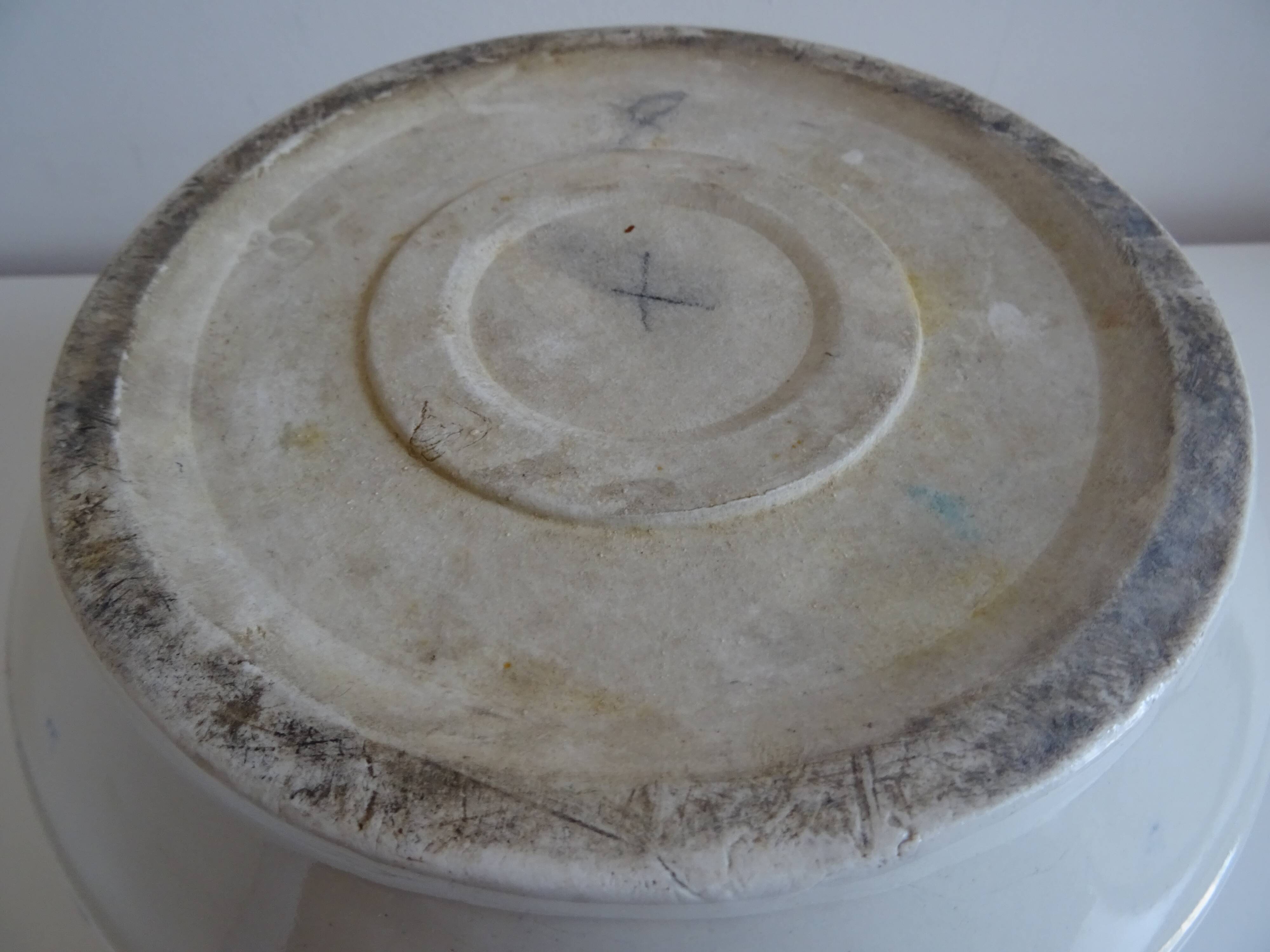 Old earthenware tureen of Saint Uze France
