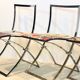 One off Hand painted set of four ‘Luisa’ Dining Chairs by Marcello Cuneo