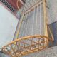 Lit corbeille une place en rotin vers 1960