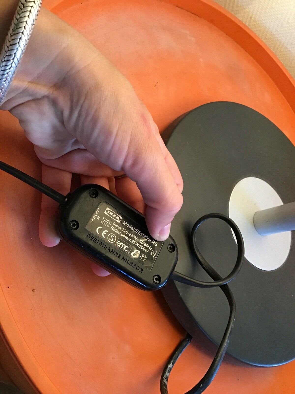 Anne Nilsson Japanese deco design lay lamp for Ikea Rice paper