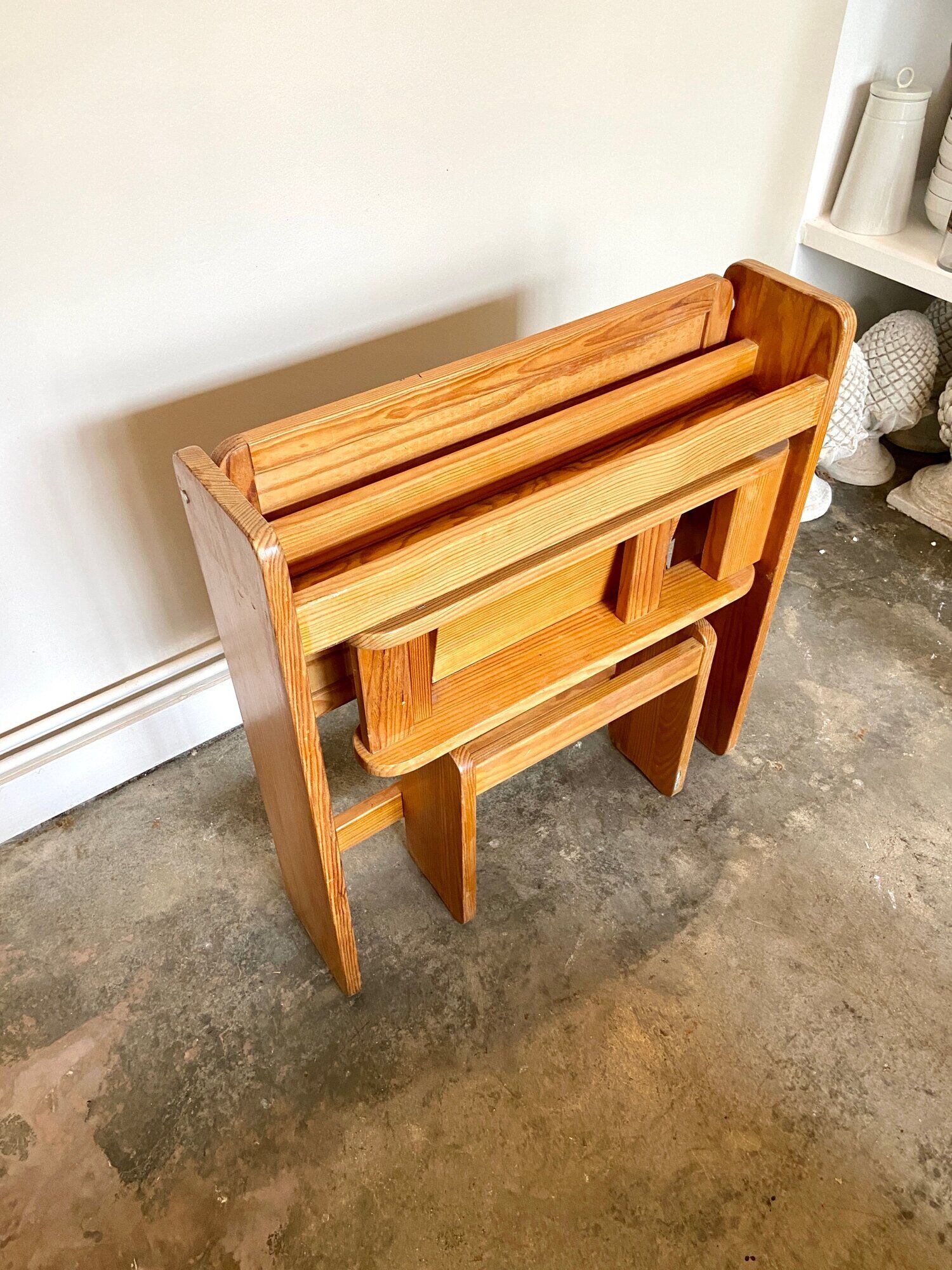 Bureau modulable Trama pour enfant en bois clair