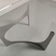 Table basse alu et verre par Knut Hesterberg 1970s