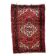 Antique 1920s Persian Hamadan rug, floral medallion, 104cm x 145cm
