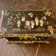 Old asian tea box box mother-of-pearl and wood xixth